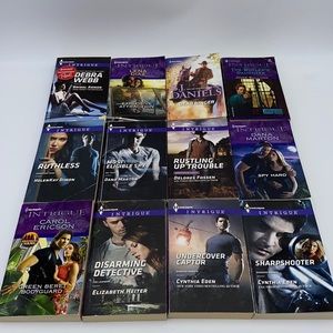 Bundle of 12 Harlequin Intrigue Suspense Romance Softcover Novels